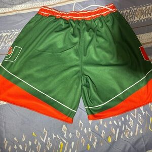 Green and Orange Men's Shorts Size XL